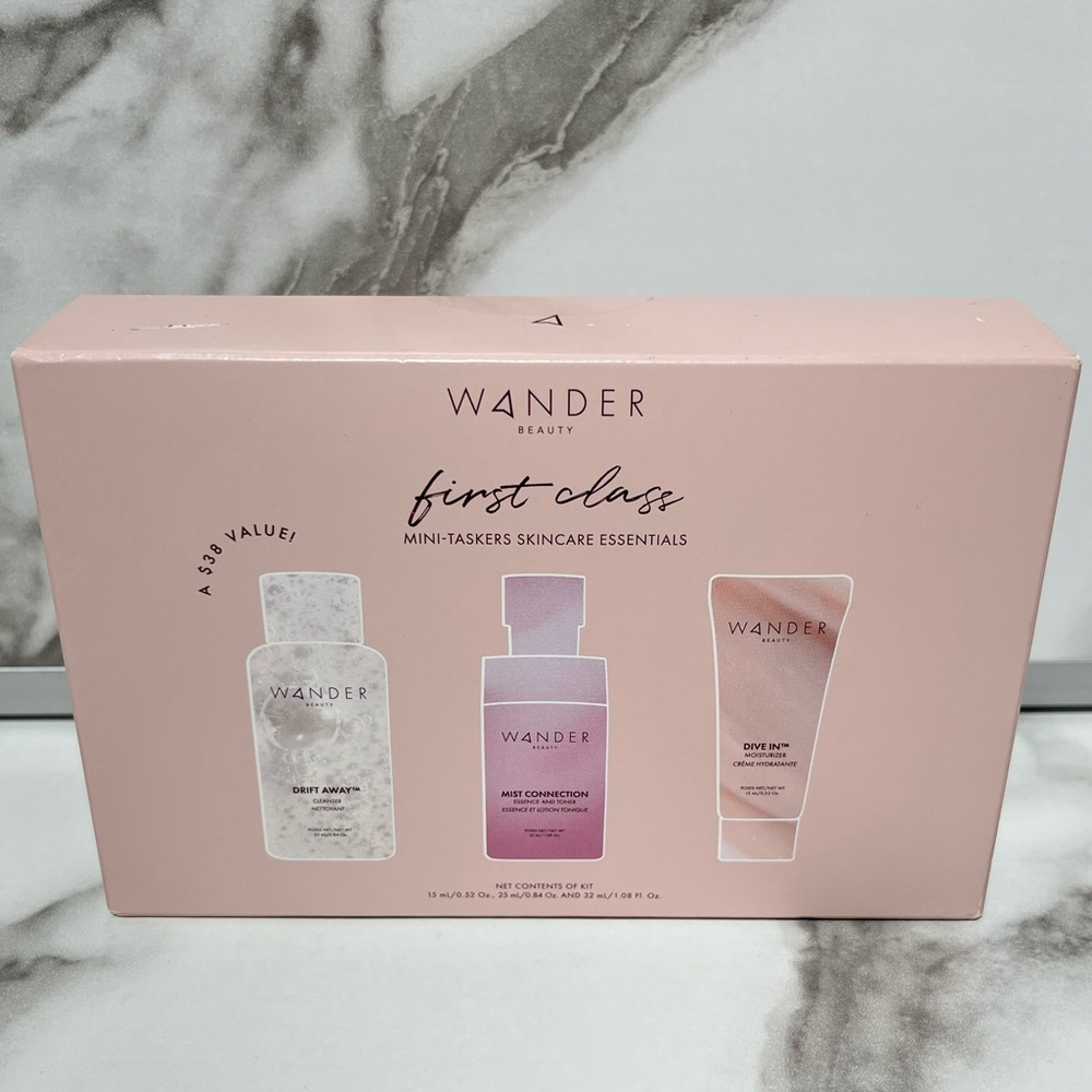 Wander Beauty First Class Travel Mini Skincare Kit